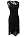 Vijiv Vintage 1920s Inspired Embellished Beaded Lace Cocktail Flapper Dress