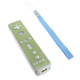 Retail Packing Nintendo Wii Remote Controller Protector Sticker Sheet with Wrist Strap - Lime Bling
