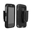 Faux Lambskin Leather Cover with Nylon Grips, Detachable Ratcheting 360&deg; Belt Clip for HTC Touch Pro2