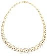 18k Yellow Gold Overlay Sterling Silver Ruby w/ Diamond Accent Necklace, 18"