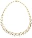 18k Yellow Gold Plated Sterling Silver Ruby and Diamond Accent Necklace, 17