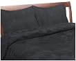 Microsuede Feather Full/Queen Comforter Set, Black