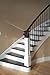 Satin Black 16.1.4 Double Basket Iron Baluster for Staircase Remodel , Box of 5