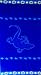 Egyptian Cotton Jacquard Oversized Beach Towel, Blue Lizard
