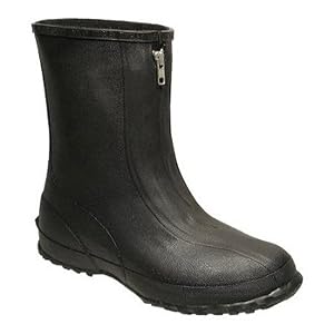 MADISON - Men's Heavy Duty Rubber Rain Boots with Full Zipper - by Tingley