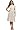 Jones New York Women's Eyelet Bateau Wrap Waist Dress, Beige, 8