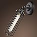 YOBO Lighting Industrial Edison Mini Wire Cage Oil Rubbed Bronze Wall Sconce