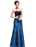 HE09727SB18, Sapphire Blue, 16US, Ever Pretty Strapless Satin Cheap Prom Dress For Plus Size 09727