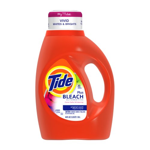 Tide with Bleach Alternative Original Scent 40 Fluid Ounce Overview