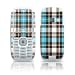 Turquoise Plaid Design Protective Skin Decal Sticker for LG Rumor Cell Phone