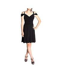 Plus Size Full-Skirt Sweetheart Jersey/Polyester/Spandex Off the Shoulder Sleeveless Ruched Draped Empire   Waistline Short  Dress