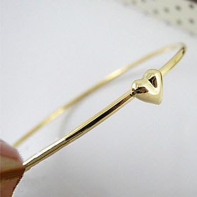 Heart Gold Plated Round Bracelet