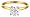 10k Yellow Gold Round Solitaire Diamond Engagement Ring (1/3 ct, J-K Color, I2-I3 Clarity), Size 5