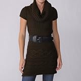 Ci Sono by Adi Junior's Short Sleeve Cable Sweater Tunic