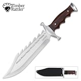 Timber Rattler Sinful Spiked Bowie Knife