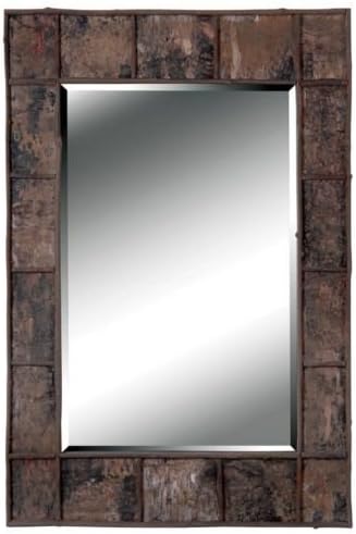 Jobi Birch Bark Wood Wall Mirror by Jobi