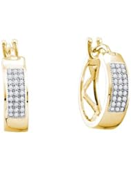 0.16CTW DIAMOND MICROPAVE HOOPS