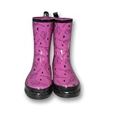 Disney Hannah Montana Girl’s Purple Rain Boots Size Large 2-3 thumbnail
