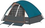Mountain Trails Salmon River 2 Room Family Dome Tent 6 Person Shockcorded Fiberglass Frame