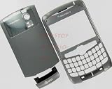 NEW AT&T RIM Blackberry Curve 8300 8310 8320 Original OEM Full Housing Case Cover with Lens Battery Back Door Faceplate Bottom U Piece Tatinium Color GSM