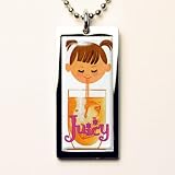 Retro-a-go-go 'JUICY' BIG GULP TABLET NECKLACE