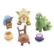 Neopets series 2 PVC Figure Set Island Scorchio, Green Chomby, Schmoonie