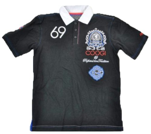  Coogi "Black & White Perfected Thru Tradition" Big Boys Polo