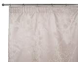 Violet fonc� ou beige tr�s clair, les feuillages de ce rideau original donn