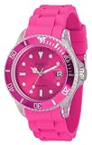 Rosa Madison New York Unisex Armbanduhr - Sonderedition mit durchsichtigem Uhrengehäuse