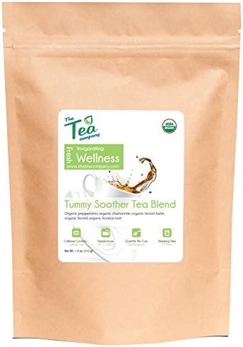 Tummy Soother Tea Blend by The Tea Company - Loose Leaf Tea - Tisane - Herbal - Ayurveda - Bulk Tea Leaves 4oz