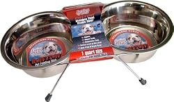Loving Pets Double Diner Dog Bowl, 1-Quart