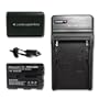 Battery + Charger + car plug for Sony Mavica MVC-CD200 MVC-CD250 MVC-CD350 MVC-CD400 MVC-CD500 NP-QM51 NP-FM50 QM51 FM50