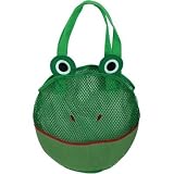 Kingsley Nylon Mesh Bag For Bath/Pool Holds Toys,Soap,Shampoo - Frog