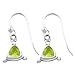 Dazzling Peridot Sterling Silver Fashion Dangle Earrings