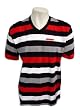 V-neck Stripe: Casual Shirt with Epaulets on Shoulders!