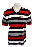 V-neck Stripe: Casual Shirt with Epaulets on Shoulders!
