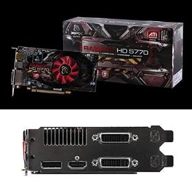 XFX ATI Radeon HD 5770 1 GB DDR5 2DVI/HDMI/DisplayPort PCI-Express Video Card HD577XZNFC