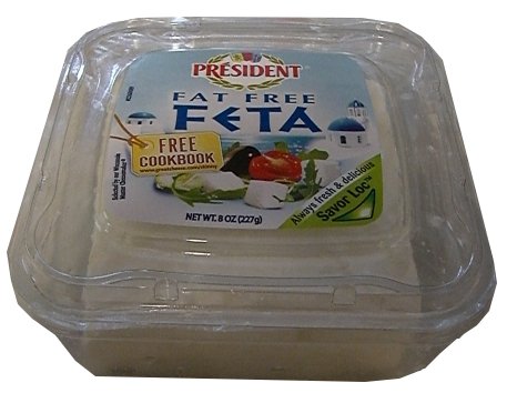 Greek Style Feta Cheese-Fat Free (President) 8oz