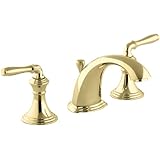 KOHLER K-394-4-PB Devonshire Widespread Lavatory Faucet, Vibrant Polished Brass