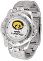 Iowa Hawkeyes Suntime Mens Sports Watch w/ Steel Band - NCAA College Athletics