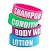 Travel Bottle Labels/Bands for your Shampoo, Conditioner, Body Wash, Lotion 3 oz travel bottles