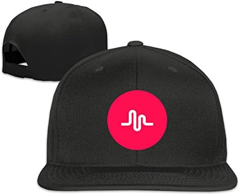 MKoomm Color Musical.ly Logo Adjustable Snapback Flat Cap Baseball Hats