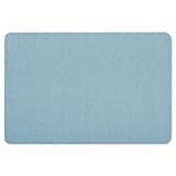 IMAGE OF Quartet Oval Office Frameless Fabric Bulletin Boards, 3 x 2 Feet, Light Blue (7683BE)