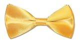 BOWTIE Solid Gold Color Men's Bow Tie Tuxedo Ties BowTies
