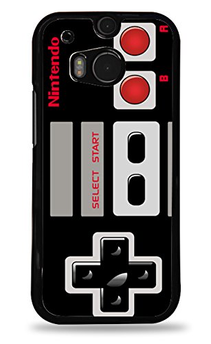 NES Retro Controller HTC One M8 Black Hardshell Case