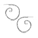 Search : Recycled Silver Collection Swirl Hoop Earrings (Post)