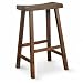 Whitewood 1S61-682 WALNUT SADDLE SEAT BARSTOOL - 24 Inch Image
