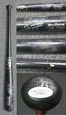 Frank Thomas Signed Game Used '97 White Sox Bat JSA COA - Autographed MLB Bats