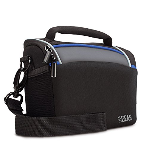 USA Gear Durable Protective Digital Camera Bag with Rain Cover and Adjustable Dividers - Works With Nikon Coolpix S9900 , S7000 / Canon PowerShot G3 X , SX710 HS , ELPH 350 HS and More