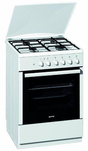 Gorenje K 67120 AW Kombiherd mit Gasmulde und Elektrobackofen / A / 60 cm Breite / 0,79 kWh / 53 L / Aqua- und Eco-Clean / inclusiv FG-D&uuml;sen